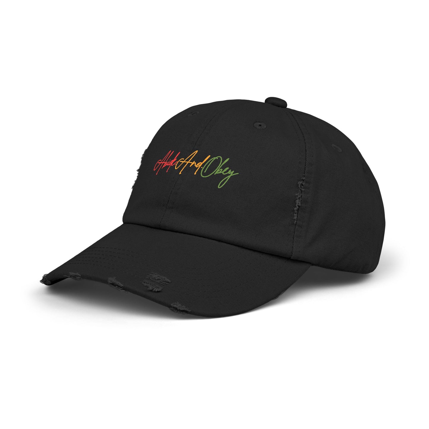 Distressed Cap - Abide And Obey