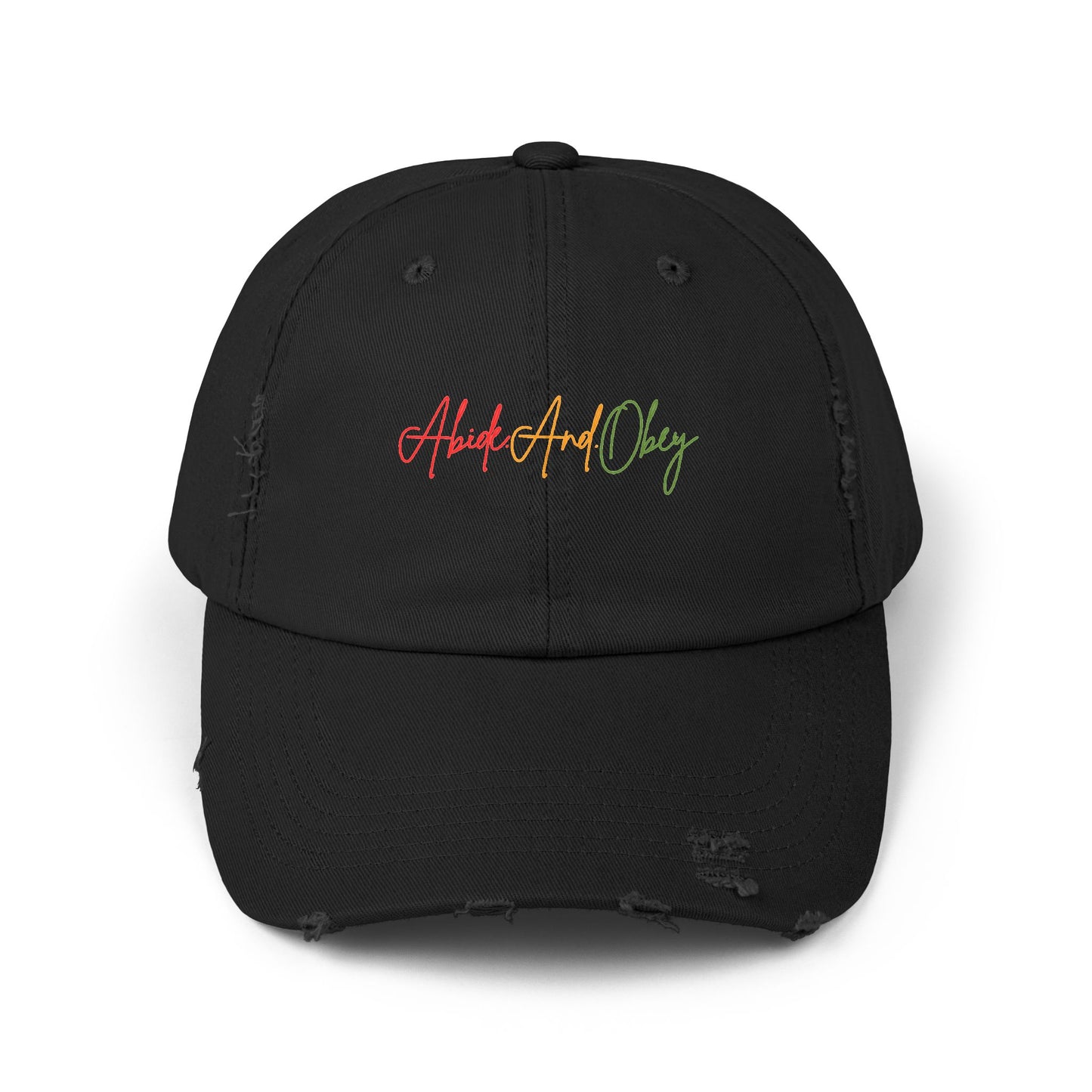 Distressed Cap - Abide And Obey